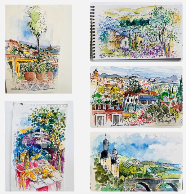 Ellen Diamond Watercolor Notebook