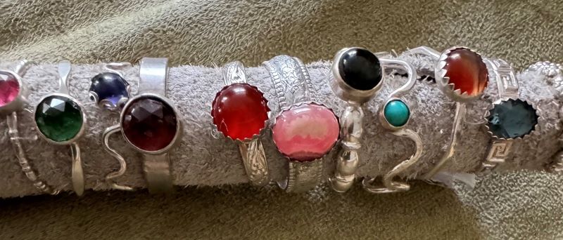 Rings with stones
