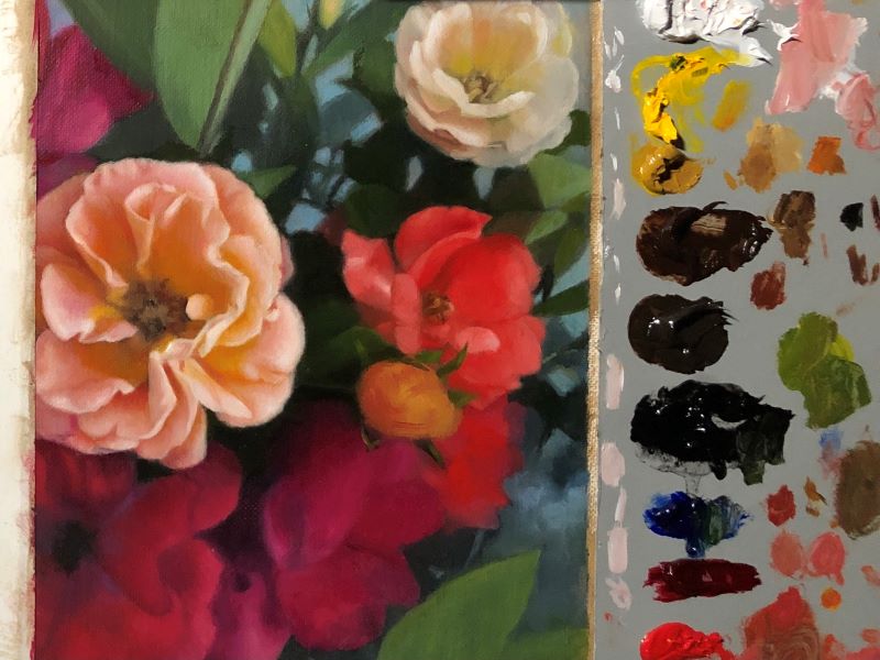 flower painting Mastrangelo